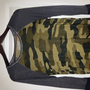 Lucky camo Tee 3/4 sleeve